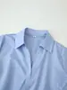 2026 Comércio Transfronteiriço Mais Vendido Verão Novo Moda Europeia e Americana Estilo Francês Cintura Marcada Gola Lapela Manga Longa Camisa Feminina