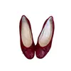 Versión de piel de oveja de bailarinas de corte bajo para mujer, cómodas para pies pequeños, con aumento interno de altura, estilo francés con lazo, adecuadas para combinar con faldas.
