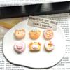 Novo Urso de Desenho Animado Pão Comida Brincar Creme Cola Resina DIY Jóias Grampo de Cabelo Capa de Celular Acessórios Decorativos