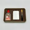 Serie de Carcasa de Hierro Encendedor de Queroseno Colorido Metal Retro A Prueba de Viento Personalizado Placa de Encendido Galvanizada Encendedor
