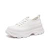 Cuatro Estaciones Nuevos Tenis de Moda de Plataforma de Punta Redonda y Caña Baja para Mujer Estilo Coreano de Suela Gruesa para Aumentar la Altura Casual Zapatos Universitarios para Mujer Dropshipping