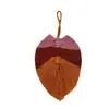Colgante de hoja con borla de color Accesorios DIY borla de hilo de algodón creativo colgante de bolsa para bolso accesorios de ropa estilo étnico