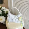 2026 Otoño Nueva Estrella Bolso de un Hombro para Mujer Estudiante Estilo Coreano Alta Apariencia Capacidad Bolso de Mano Bolso Estilo Perezoso