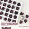 K9 amor diamante acessórios de unha populares online populares cor super brilhante cristal de vidro pontiagudo coração de pêssego grande diamante acessórios de unha
