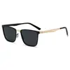 Nuevas Gafas de Sol Polarizadas para Hombre Montura Cuadrada de Metal Gafas de Sol Transfronterizas Europeas y Americanas Gafas de Sol para Conducir Venta al por Mayor para Hombre