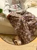 Calça de algodão tramado floral vintage multicolorida de perna larga para mulheres, solta e respirável, adequada para usar em casa e como calça de dormir