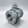 Válvula de bola Yucheng Q41F-16C, para agua, vapor y productos petrolíferos, fabricada en acero al carbono con un sello flotante de PTFE, que presenta un sello suave y duro, y un diseño con bridas para aplicaciones de alta temperatura
