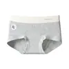 Ropa Interior de Algodón de Color Natural, Algodón Puro, Cubre Cadera, Sin Costuras, Talla Grande Boxer Briefs, Antibacteriano 10A, Entrepierna Extendida, Ropa Interior Femenina 100% Algodón