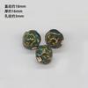 Jingdezhen Accesorios para Joyería DIY Cerámica de Alta Temperatura Bola de Rosa Cuentas de Forma Especial Material para Tejer Pulseras Cuentas Sueltas