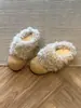 Pantuflas peludas para mujer que aumentan la altura, estilo Birkenstock, colección de invierno 2026, forradas de polar para mayor calidez, con punta redonda y diseño fácil de poner
