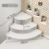 Suporte de mesa para expositor de figuras, caixa de armazenamento com múltiplos compartimentos, prateleira de exposição para bonecas, prateleira de armazenamento de caixa surpresa em camadas, cor sólida