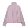 AliExpress transfronterizo 2026 Primavera Nueva Chaqueta Sencilla Casual Elegante de Color Sólido para Mujer Cuello Alto 7046436