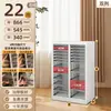 Gabinete de Almacenamiento para Uñas Archivero A4 Caja de Almacenamiento para Esmalte de Uñas y Gel Divisor de Cinta Cosméticos con Base Plana Muestras de Belleza Maquillaje Horneado
