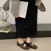 Zapatos Mary Jane Retro Franceses con Tira Cruzada para Mujer 2026 Nuevas Llegadas de Verano Bailarinas Ocultas para Aumentar la Altura Zapatos de Cuero para el Trabajo
