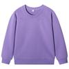 Sudadera Infantil Algodón Puro 280g Cuello Redondo Suéter para Niños Color Sólido Estilo Coreano Niñas Manga Larga Otoño e Invierno Ropa Infantil Uniformes de Jardín en Stock