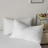 Un par de fundas de almohada 100% algodón 48x74cm, funda interior para almohada individual, funda de almohada de algodón puro, funda de almohada de color liso, pieza individual