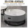 Mesa de té redonda de pizarra estilo italiano de alta gama para uso doméstico en salas de estar pequeñas, juego de mesas moderno minimalista de lujo ligero