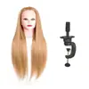 Set de cabeza de maniquí para peluca para practicar peinados, trenzado y peluquería; maniquí de cabeza de peluca para tutoriales de corte y peinado de cabello
