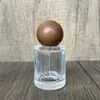 Em Estoque: B283-30ml Frasco Cosmético de Vidro Listrado com Tampa Esférica/Frasco Recarregável Conveniente/Frasco Vazio Tipo Spray para Perfume