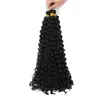 Peluca Waterdeep Degradado 100g 14 Pulgadas Cabello Rizado Ola de Agua Fibra Sintética Crochet para Cabello Artesanía Tejida a Mano Cabello Rizado