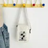 Bolso bandolera de lona con estampado de oso moderno japonés coreano ligero pequeño fresco lindo dulce para chica bandolera de hombro venta al por mayor