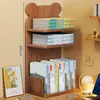 Estante de Mesa para Livros Prateleira de Armazenamento para Mesa de Escritório Rack de Armazenamento de Arquivos para Mesa de Escritório Gabinete em Camadas Multi-camadas para Crianças