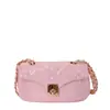 Bolso de Hombro de Cuero Aceitado y Encerado Francés Estilo Nuevo Primavera 2026 Bolso Cuadrado Pequeño Acolchado Bordado Bolso de Cadena para Viajes Diarios Bolso Cruzado para Mujer