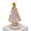 10.5cm Base Giratoria de Cerámica Jingdezhen Adorno de Árbol de Navidad Manualidades de Vidrio Cerámicas Navideñas