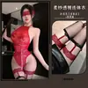 Lingerie sexy Manyu, design sexy transparente sem alças, tentação de tiras cruzadas, não precisa remover, abertura na virilha, camisola justa para garotas quentes 9795