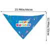 Nueva toalla para saliva de mascota sombrero de cumpleaños gato perro decoración de fiesta de cumpleaños bufanda pajarita sombrero de fiesta traje