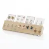 Aretes de Madera Maciza Aretes Pulsera Collar Estante Exhibidor de Joyas Hogar Juego de Joyas Almacenamiento Accesorios para Exhibir Joyas