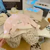 Camiseta básica para niña de terciopelo alemán, cuello semi-alto, nuevo estilo otoño e invierno, forrada de polar, camiseta de manga larga engrosada para niños, top para bebé estilo coreano