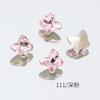 Accesorios para Uñas Dongzhou Colección Rosa Oscuro Fondo Puntiagudo Vidrio K9 de Alta Calidad Mariposa Diamante Grande Brillante Estilo Popular de Celebridad de Internet