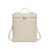 Mochila de Cor Sólida com Textura de Grande Capacidade Tecida à Mão Casual para o Dia a Dia Bolsa de Ombro Elegante e Requintada