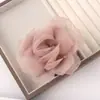 Pinza para el cabello de Flor de Rosa de Gasa Ligera con un Estilo Sencillo y Elegante, Adecuada para Peinados Recogidos, Pinza de Tiburón para el Cabello, Accesorio para el Cabello, Estilo Nuevo