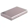 Ultra-fino Antirroubo Escova Anti-degaussing Metal Card Bag Blindagem Flash Case de Cartão de Crédito Masculino Feminino Cartão Bancário Carteira de Motorista