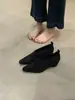 Sapatilhas Veludo Retro Francesas Maillard com Aumento de Altura Lançamento 2025 Outono e Inverno Novo Camurça Slip-On Casual Salto Alto