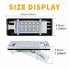 Modificación de Coche Luz LED de Matrícula Trasera de Alto Brillo Luminiscente Adecuada para Dacia Duster Luz de Matrícula de Coche