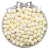 Cuentas de porcelana con halo de vidrio de 8 mm, cuentas redondas, pulsera de cuentas hecha a mano para bricolaje, collar, cuentas sueltas, accesorios de joyería, venta al por mayor