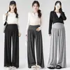 Calça de maternidade para primavera e outono, calça casual simples e versátil, calça pantalona solta, calça comprida de outono, calça macia e confortável
