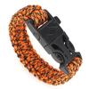 Pulsera de cuerda con paraguas y brújula cinco en uno, pulsera de cuerda con paraguas de pedernal multifuncional, pulsera de supervivencia al por mayor