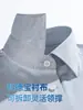 Camisa de Manga Corta para Hombre de Algodón Puro de 4 Hilos, Color Gris, 270 Hilos, Ropa Formal de Negocios, No Requiere Planchado, Alta Densidad de Hilos, Camisa de Hombre de Gama Alta