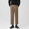 Xintang Roupa Masculina / Outono 2025 Novo Calça Casual de Lã Grossa Estilo Americano para o Dia a Dia Calça Reta Solta