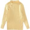 [en stock] camisa básica de cuello semi alto para niña otoño nuevo suéter infantil para bebé color sólido combinable niña pequeña