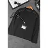 Sudadera con cremallera y patchwork de retazos, cuello redondo, estilo retro americano deconstruido y moderno, para hombre, holgada, casual, de manga larga, para verano y otoño