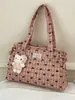 Bolsa de Ombro Shuai Mijia Estilosa de Grande Capacidade com Laço 2026 Nova Bolsa de Compras Casual Estilosa Bolsa Tote Plissada