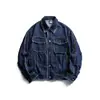 Roupas Vintage 25 Outono Novo Tendência Retro Japonesa Lavada Franja Casual Jaqueta Jeans Masculina Casaco de Casal