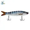 133mm/20.3g Logotipo Personalizável, Cor Realista, Pesca de Água Doce Simulada, Isca Artificial de 8 Seções, Isca de Peixe Multi-Seções