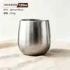 Titanio Puro Doble Pared Aislado Taza Huevo de Dragón Set de Regalo Cubito de Hielo Taza de Cerveza Taza de Té para Exteriores Taza de Leche Venta al por Mayor Taza de Titanio