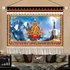 Pintura Colgante Auspiciosa de Xizang Arte Textil Estilo Étnico Tela Colgante Decoración del Hogar de Xizang Pintura con Cinta Colgante para Casa de Huéspedes Hotel Mural